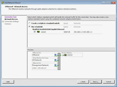 Aprovisionamiento de red para iSCSI en VMware ESXi