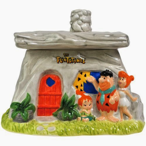  Westland Giftware Ceramic The Flintstones Family House Cookie Jar, 8.5-Inch