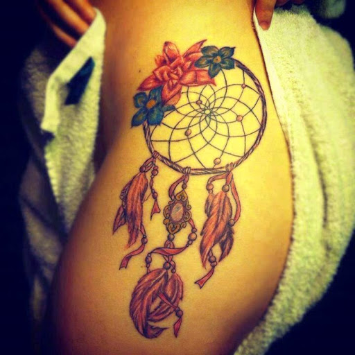 roses Dreamcatcher Tattoos