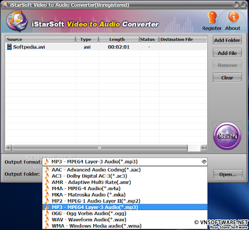 iStarSoft Video to Audio Converter