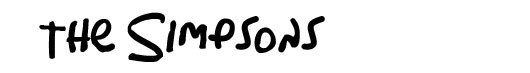 simpsonsfont font logo The Simpsons