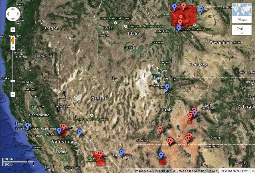 Los fascinantes parques del oeste americano. - Blogs de USA - Los preparativos. (1)