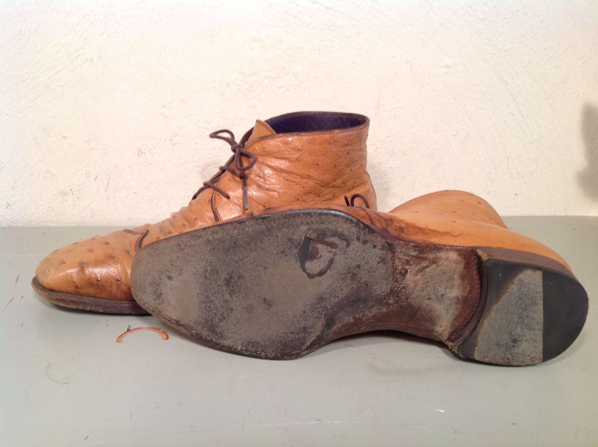 tonearmトーンアーム 吉祥寺のオーダー靴と靴修理のお店: Enzo Bonafe エンツォ・ボナフェ オーストリッチ オールソール
