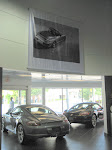 Installation of large banner at Downtown Porsche