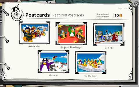 Club Penguin: Featured Postcards - January 2014