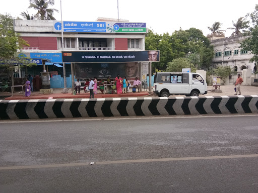 Foreshore Estate Bus Stop, Kamarajar Salai, Mullima Nagar, Mandavelipakkam, Raja Annamalai Puram, Chennai, Tamil Nadu 600004, India, Bus_Interchange, state TN