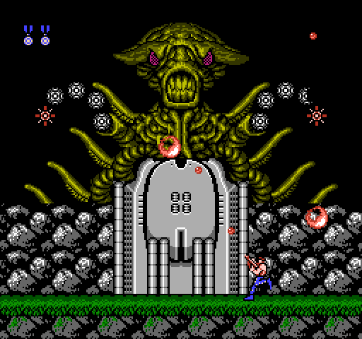contra nes stage 7 boss