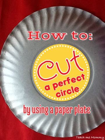 perfect circle paper plate method