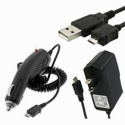  Combo Rapid Car Charger + Home Wall Charger + USB Data Charge Sync Cable for Motorola Photon 4G/Electrify MB855