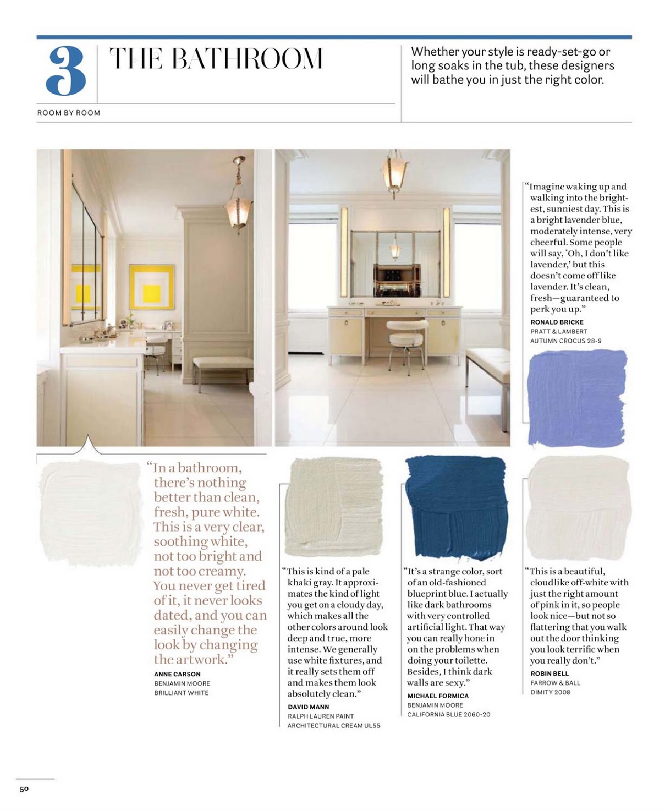 House Beautiful Color Charts {Part III} JULIA RYAN