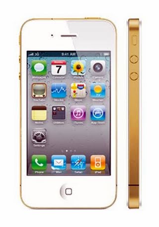 Apple iPhone 4 32GB White - 24k Classic Gold Luxury Mobile Phone