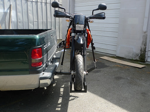 diy motorcycle hitch carrier
