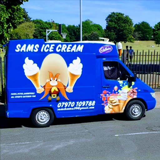 Sam's ice cream logo
