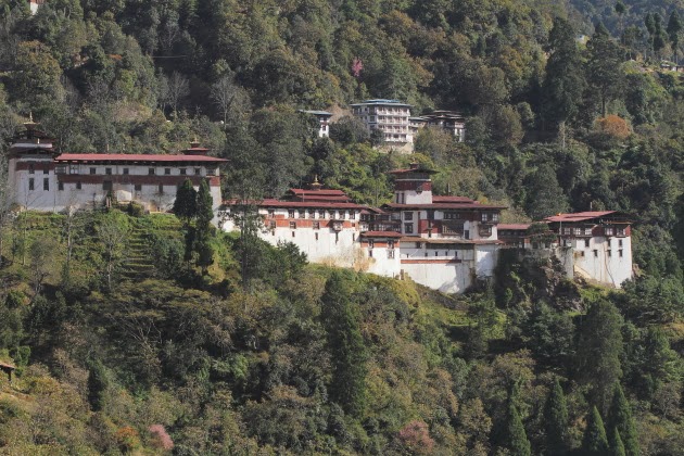 The mighty Trongsa Dzong - the largest Dzong of Bhutan