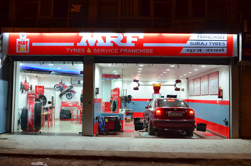 MRF Tyres & Service Franchise - Suraj Tyres, Shop No. 4&5, 252-J, Sai Plaza, Raja Dhirsain Marg, Sant Nagar, East of Kailash, New Delhi, Delhi 110065, India, Wheel_Alignment_Service, state UP