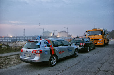 Blue Corridor 2013 Hansa - Świnoujście. Pamiątkowe zdjęcie załóż przed terminalem LNG