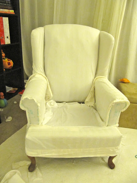 How to Make a Wing Chair Slipcover