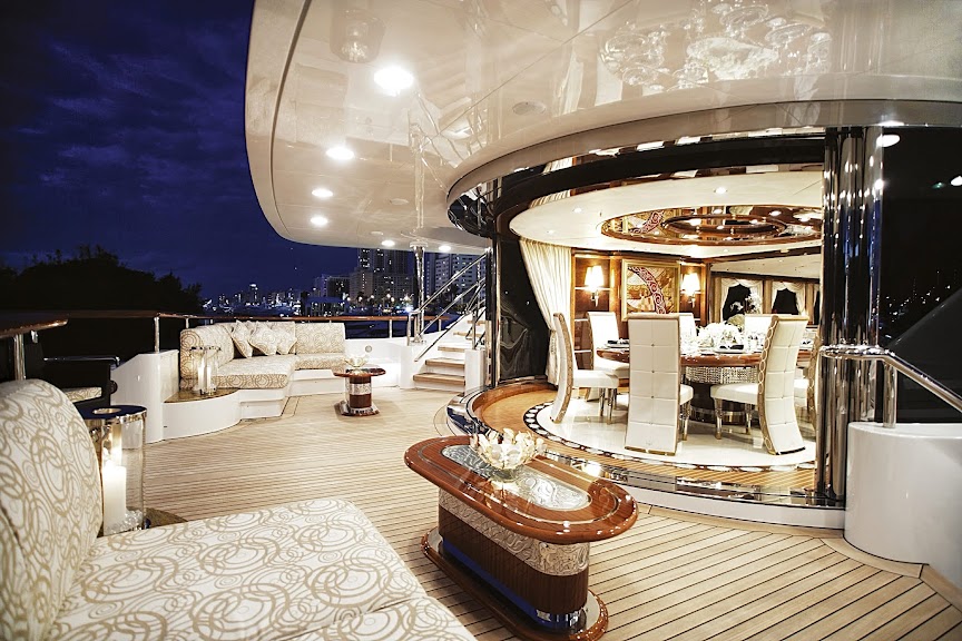 diamond encrusted yacht
