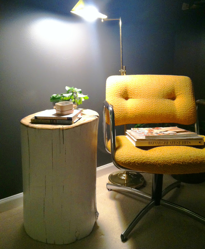 tree stump table