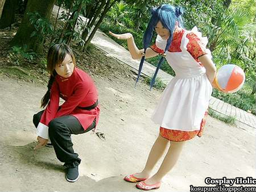 ranma 1/2 cosplay - saotome ranma and shampoo