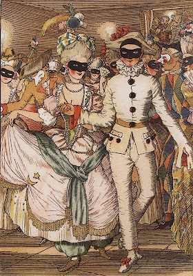 Konstantin Somov - Book of the Marquise. Illustration 8, 1918