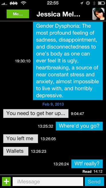 Screenshot of biteSMS theme
