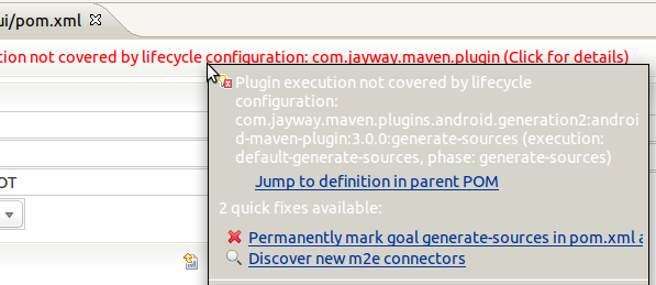 error when pom packaging set to apk or apklib