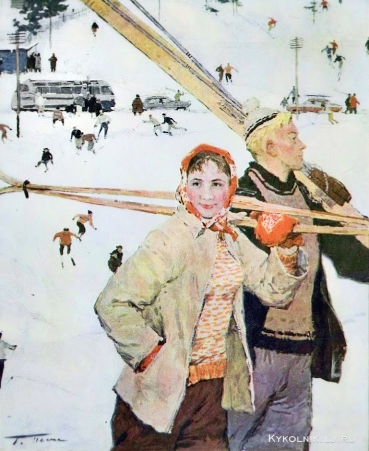 Советские лыжники