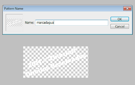 Criando o padrão com a marca d'água