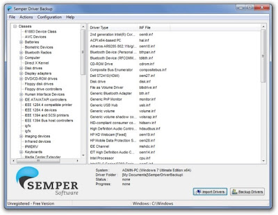 Backup And Restore Your Windows Drivers With Semper Driver Backup