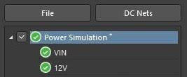 Altium PDN Analyzer power simulation now has 12V net