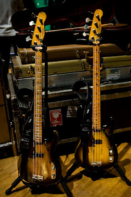 Sting's Fender Precision Basses, photographed by Cornelia Andersson