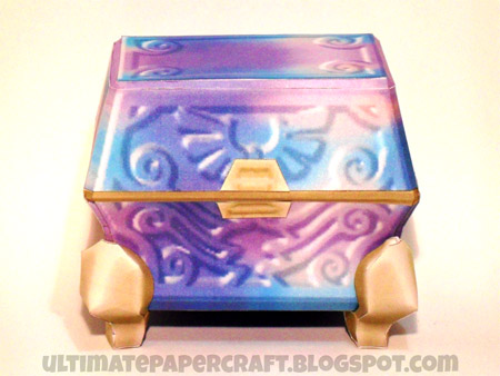 Goddess Cube Treasure Chest Papercraft