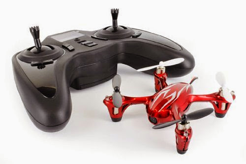 Hubsan X4 (H107C) 4 Channel 2.4GHz RC Quad Copter with Camera - Red/White