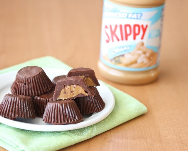 photo of a plate of Homemade Peanut Butter Cups