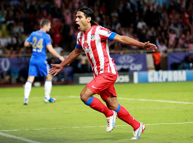 Con 3 golazos de Falcao el Atlético de Madrid le gana la Supercopa al Chelsea