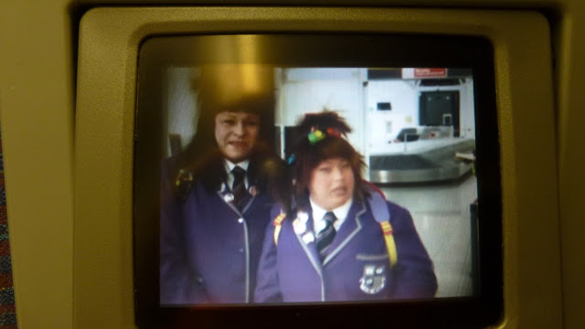 Two Japanese schoolgirls in Come Fly With Me