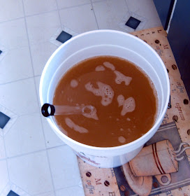 White wine before the start of fermentation. White wine before the start of fermentation.