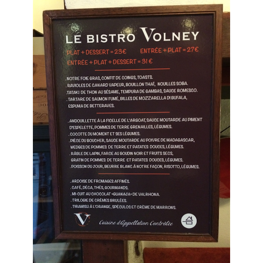 Restaurant Le Bistro Volney en centre-ville de Rennes
