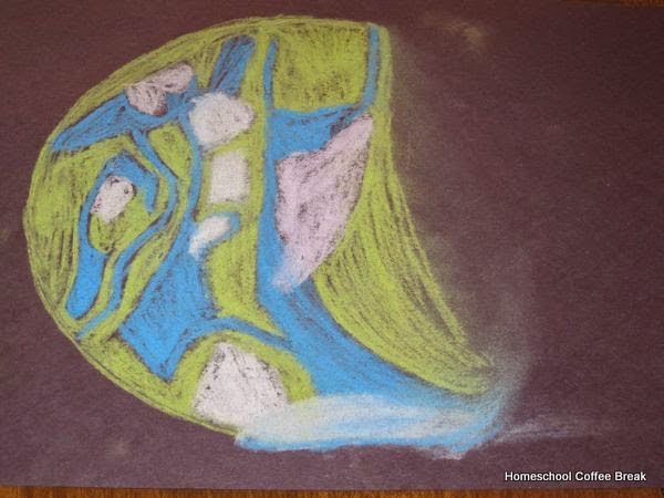 Aged Map Art on the Virtual Refrigerator, an art link-up on Homeschool Coffee Break @ kympossibleblog.blogspot.com