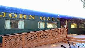 Part of the John Galt Express on the property, seemingly for special occasions at the Cline Cellars grounds