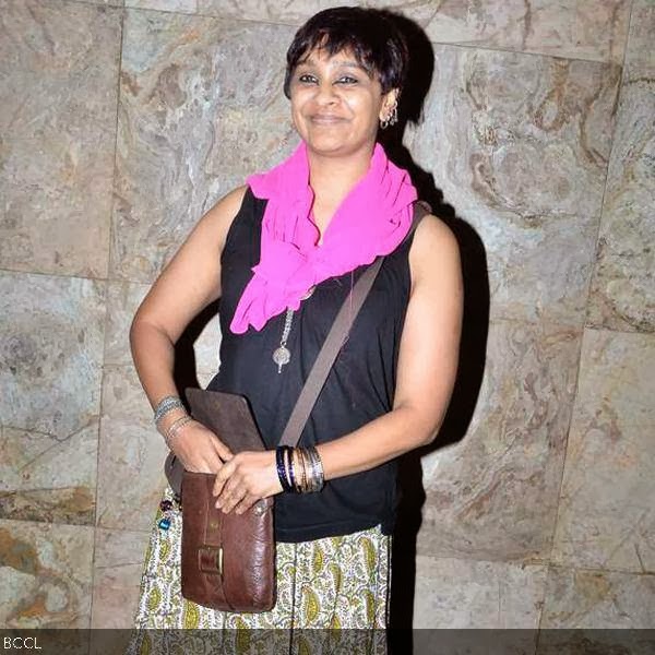 P.S.Bharathi at the screening of Gulabi Gang, hosted by Kiran Rao at Lightbox, in Mumbai, on February 13, 2014. (Pic: Viral Bhayani)