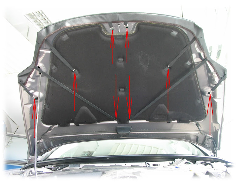 capó del coche guardia piedra sujetador Ford Mondeo Mk4 2007 - 2014  auto-bra auto-bra