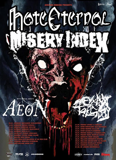 Misery Index / Hate Eternal / Aeon / See You Next Tuesday @ Nouveau Casino, Paris 26/01/2009