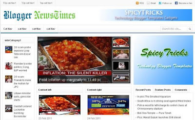 Template Magazine Blogspot 2012 Template Magazine Blogspot 2012