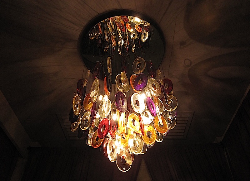 chandelier at Hossein's Restaurant in Trinoma
