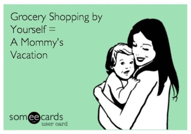 Funny Mom Grocery Shopping