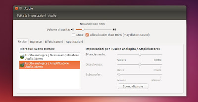 Ubuntu Control Center - Audio