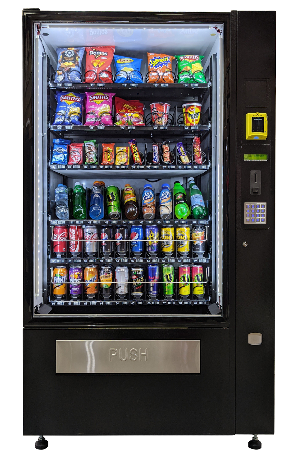 Combo Vending Machine with snacks and drinks | Bottoms Up Vending
