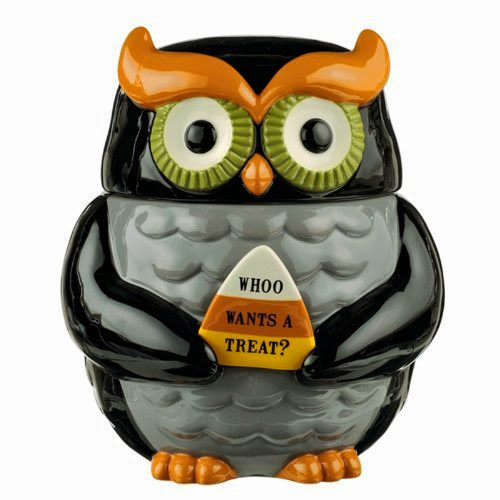  Grasslands Road Halloween Owl Cookie Jar